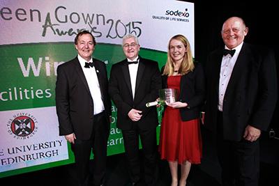 SRS receiving green gown award