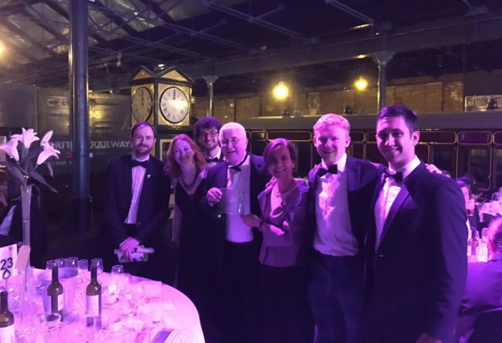 Representatives of the University of Edinburgh celebrating at the Green Gown Awards 2018