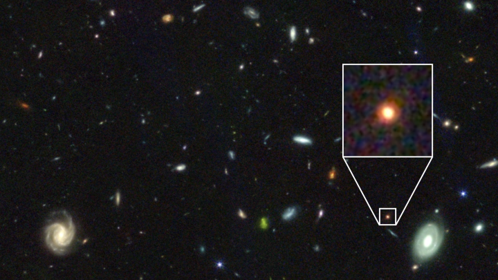 Image of galaxy GS-9209 captured using the James Webb Space Telescope