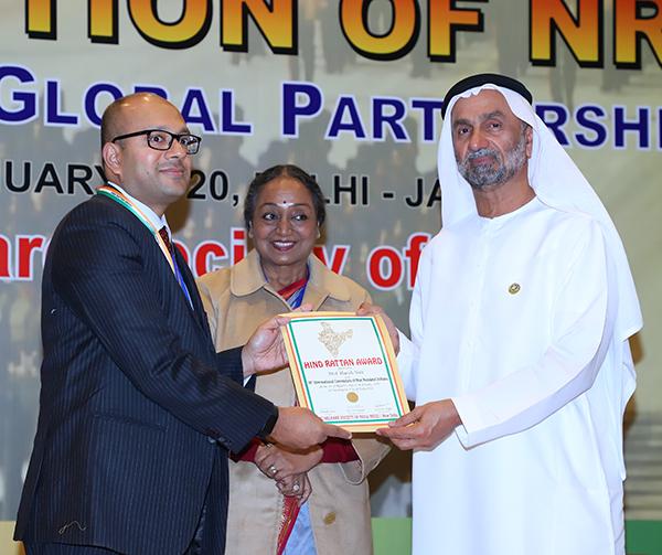 Professor Harish Nair receives the Hind Rattan Award