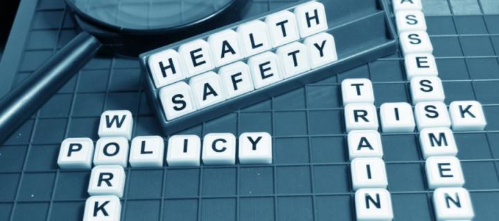 Health and Safety written in scrabble tiles