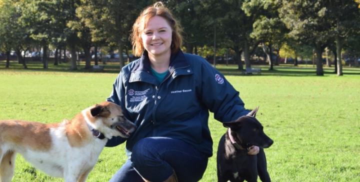 Heather and her dogs