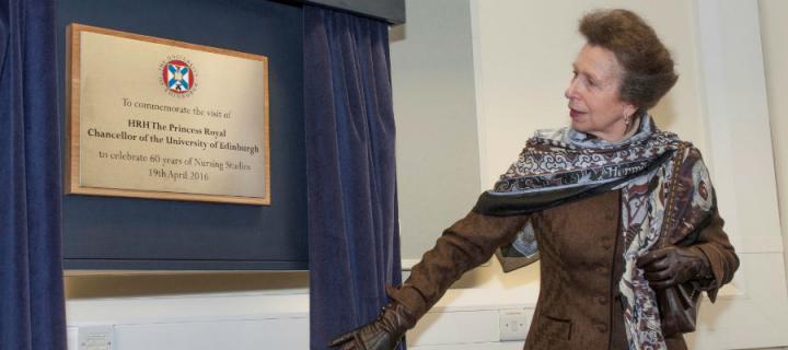HRH The Princess Royal unveils plaque at Nursing Studies