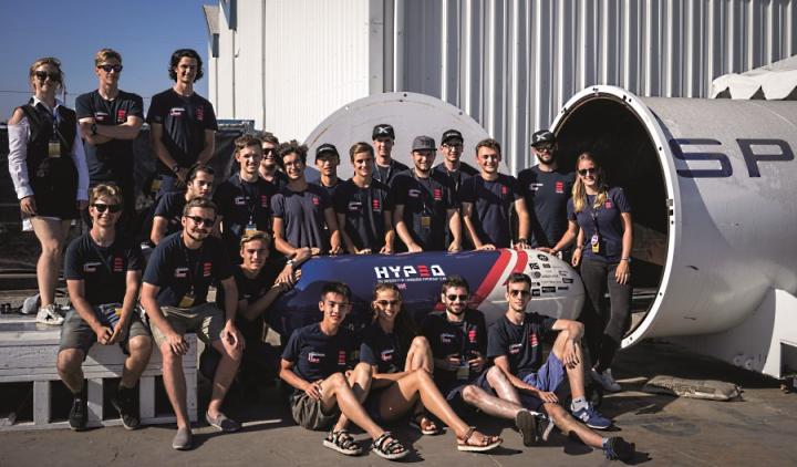 HypED student team at SpaceX headquarters