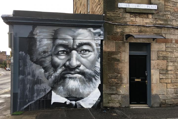 Frederick Douglass Black Lives Matter Mural in Edinburgh