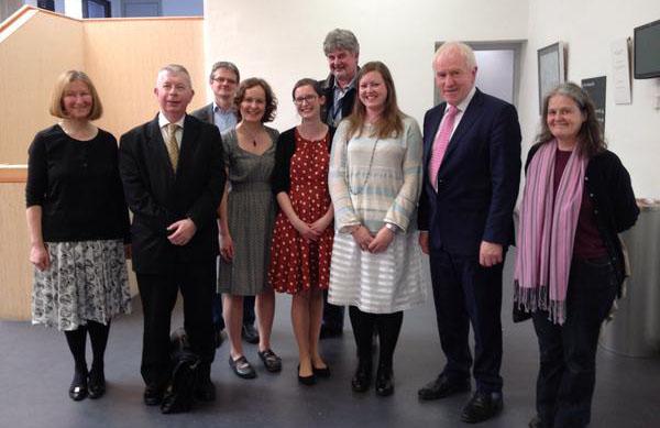 Minister Jimmy Deenihan meets Dr Nuala Zahedieh and staff at the Centre