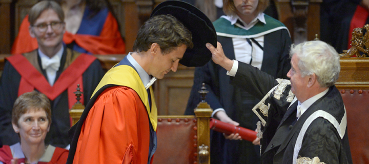 Canadian PM Justin Trudeau receives honorary degree