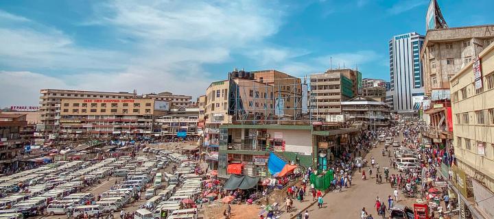 City street in Kampala
