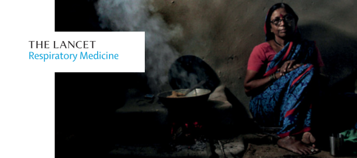 Cover Image from Lancet Respiratory Medicine Dec 2018 - cooking with biomass stove