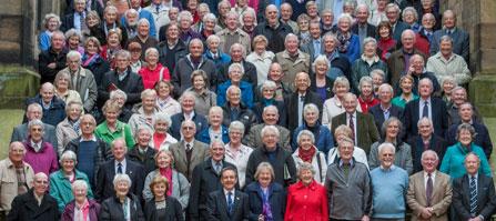 Group photo taken at a Lothian Birth Cohort reunion