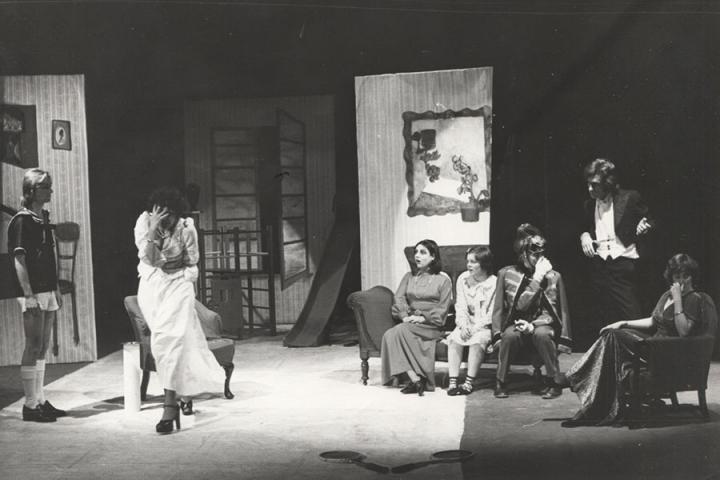 Marka in a stage production of Victor