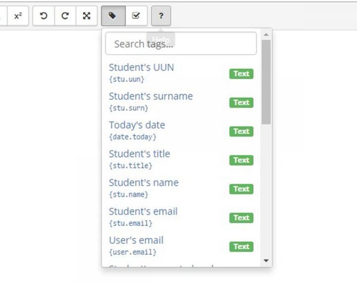 Image of letter tagging search