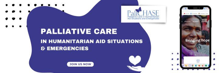 Palliative Care in Humanitarian Aid Situations and Emergencies. Join us now.