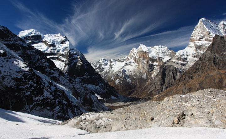 Image taken from Mera glacier in Nepal