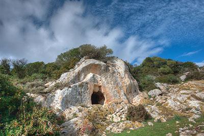 HCA Prehistoric rock-cut tomb at Mesu 'e Montes, Ossi, Sardinia (photo: Nicola Castangia). 