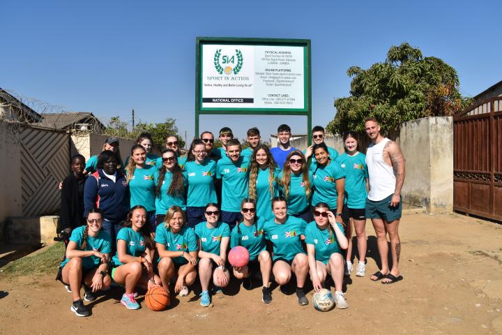 Group photo of Volunteer Zambia