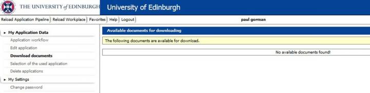 Image of the documents for download screen