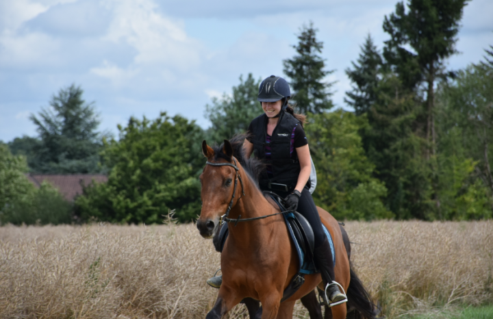 Nadia riding her horse