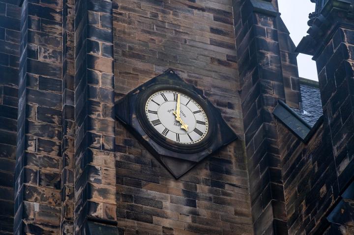 Colour image of the New College Clock
