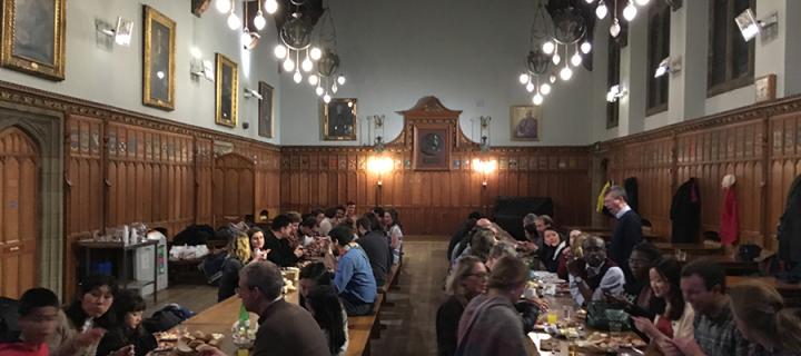 Thanksgiving dinner in Rainy Hall, New College