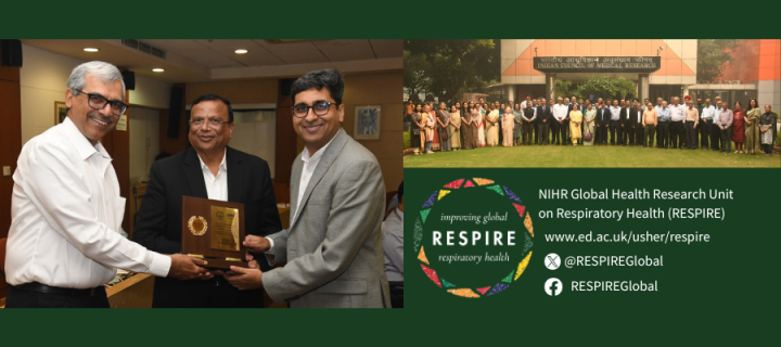 Dr Rajiv Bahl presented the award to Dr Anand Kawade & Dr Girish Dayma at the ICMR headquarters in New Delhi