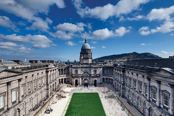 View of University of Edinburgh Old College quad