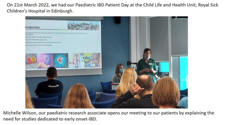 Image of Paediatric IBD Patient Day meeting