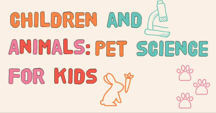 Children and animals; pet science for kids flyer