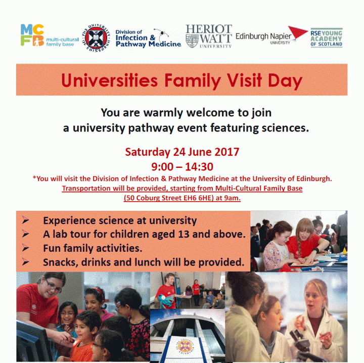 Universities family visit day
