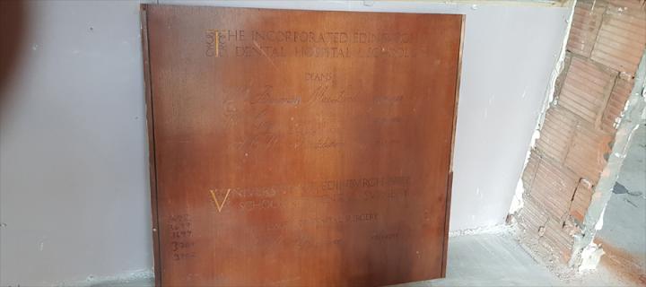 wooden plaque