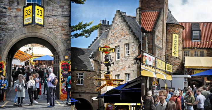 Pleasance during the Fringe festival August 2017 montage