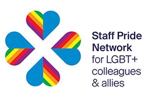 Staff Pride Network logo (for LGBT+ colleagues & allies)