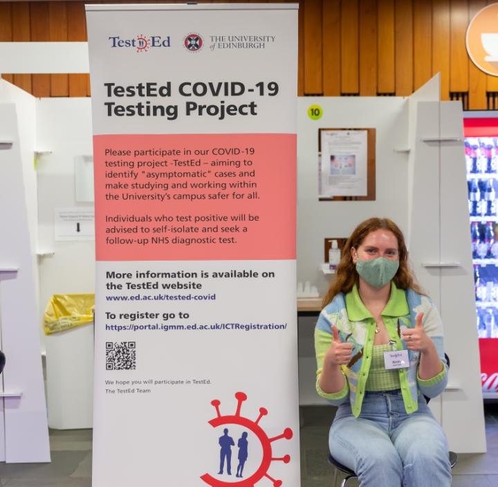 TestEd stall at the Main Library during Welcome Week 2021