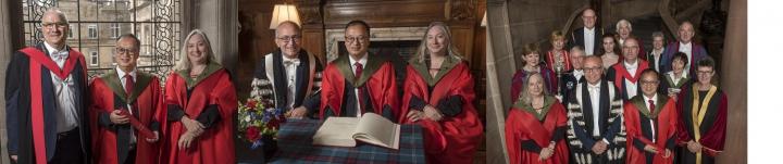 Images of Prof Song at The Biomedical Sciences graduation 2019