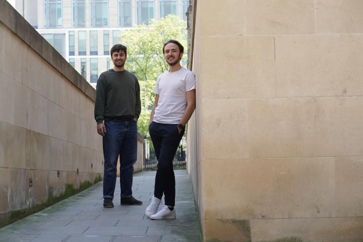 Armin Ghofrani (left), and Gauthier Collas, Edinburgh graduates and founders of NextChain – an app for professional catering