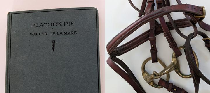 Rosie's book of poems and Melanie's snaffle bridle