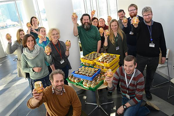 Last summer the Easter Bush Campus Beekeepers collected a record of 144 lb (65 kg) of honey!
