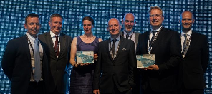 The University of Edinburgh team with their award 