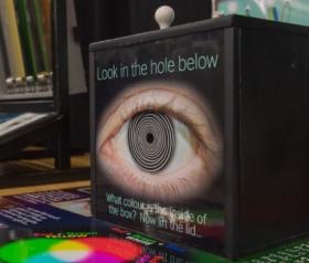 Eye on an experiment box