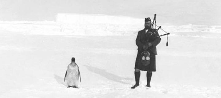 Piper Gilbert Kerr with penguin