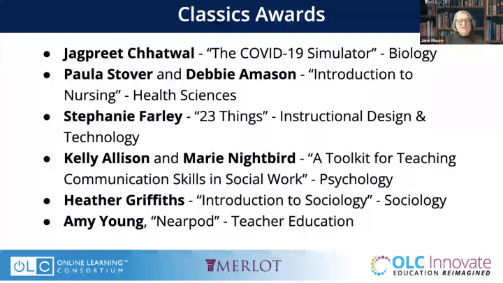 Merlot classics Awards 2022: 23 Things course wins the MERLOT Instructional and Design Technology 