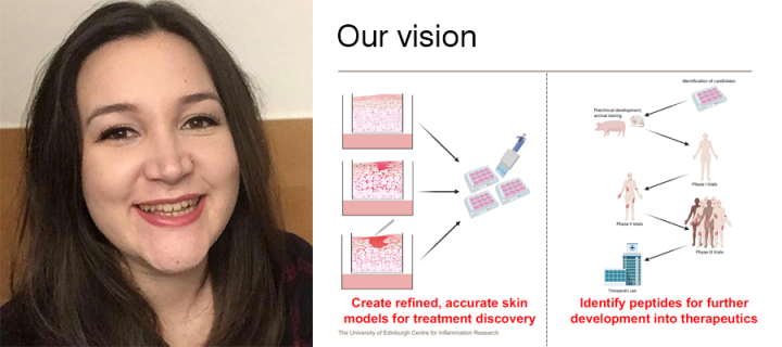 A picture of Jennifer Shelley and her vision for new tissue models and peptide-based eczema treatments