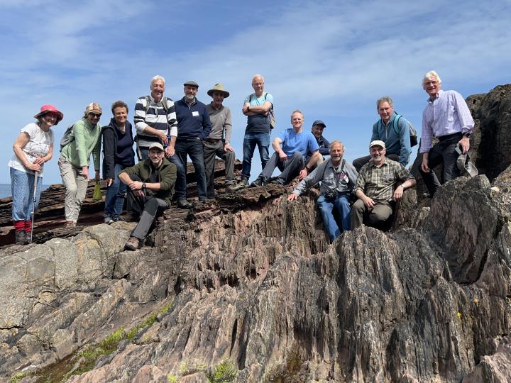 Reunion group at Siccar Point