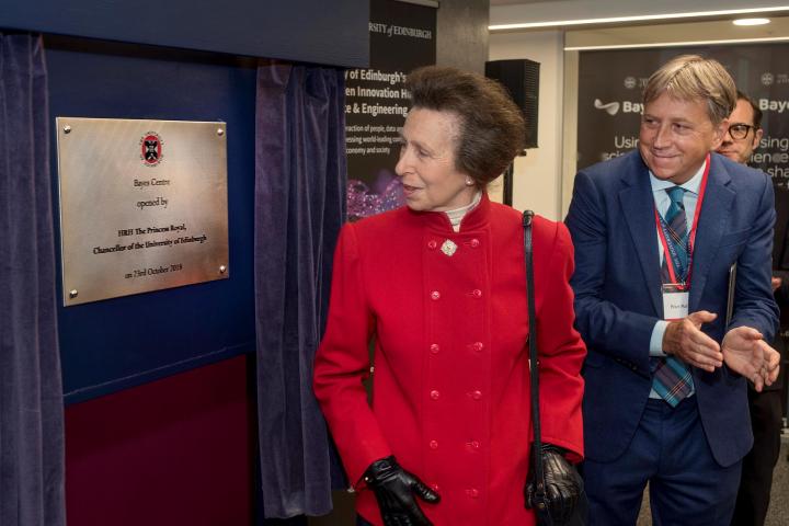 Princess Royal officially opens the Bayes Centre