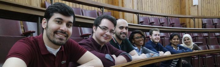 Biomedical students in the Anatomy Lecture Theatre