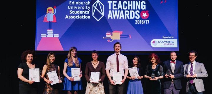 The award winners at the 2017 EUSA Teaching Awards