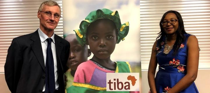 Professors Mark Woolhouse and Francisca Mutapi at TIBA MD projects launch