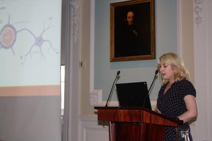 CRM postgraduate student Sophie Quick presents her research on Small Vessel Disease