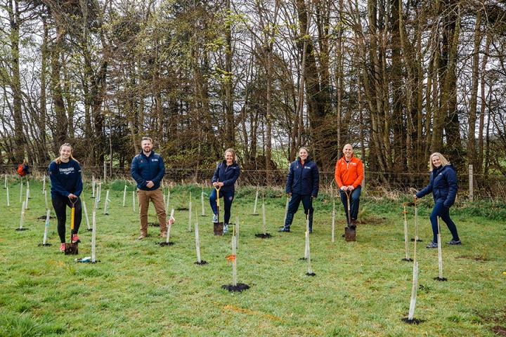 Tree planting at the Big Dig, May 2021, credit to Andrew Perry and Sport & Exercise