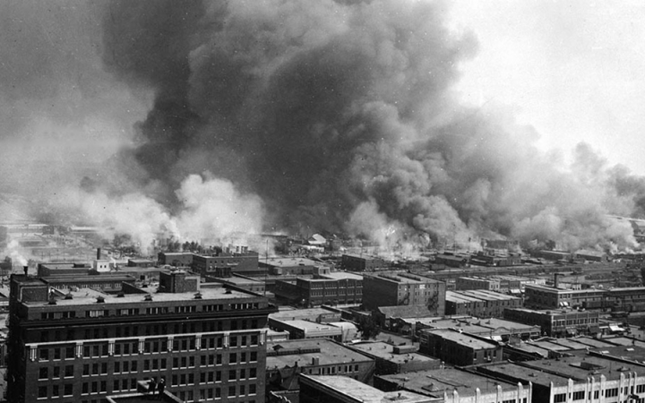 Destruction from the 1921 Tulsa Race Riot.